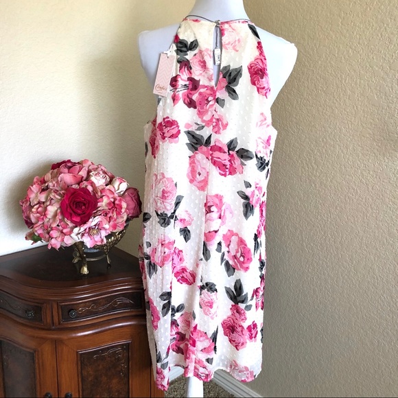 Candies Pleated Halter Swing Dress - Picture 4 of 8